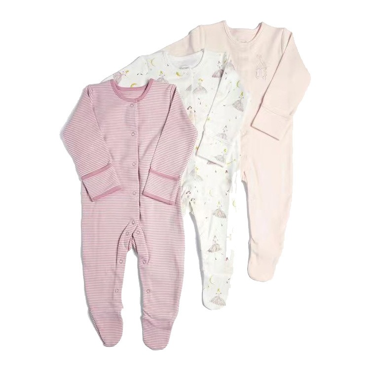 3pcs/lots Long Sleeve Romper Baby Bodysuits Newborn Cotton Romper Clothes Sets Baby Girl Boy Clothes Cartoon Ropa Jumpsuits Baby Clothes 3M-12M