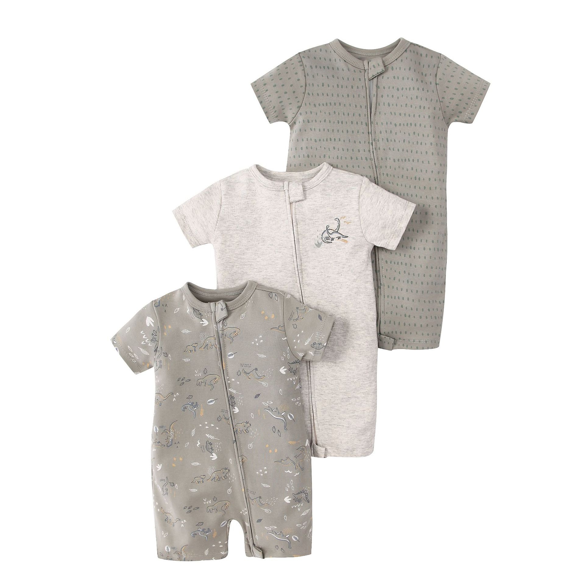 3pcs/lots Short Sleeve Romper Baby Bodysuits Newborn Cotton Romper Clothes Sets Baby Girl Boy Clothes Cartoon Ropa Jumpsuits Baby Clothes 6M-24M