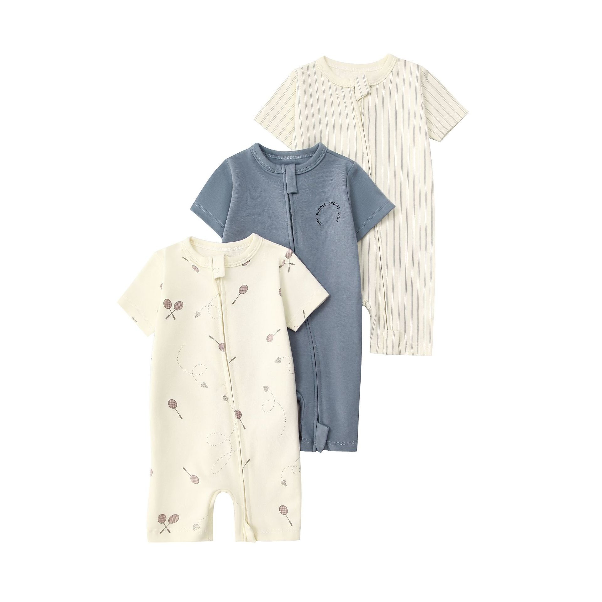 3pcs/lots Short Sleeve Baby Romper Bodysuits Newborn Cotton Romper Clothes Sets Baby Girl Boy Clothes Cartoon Ropa Jumpsuits Baby Clothes 6M-24M