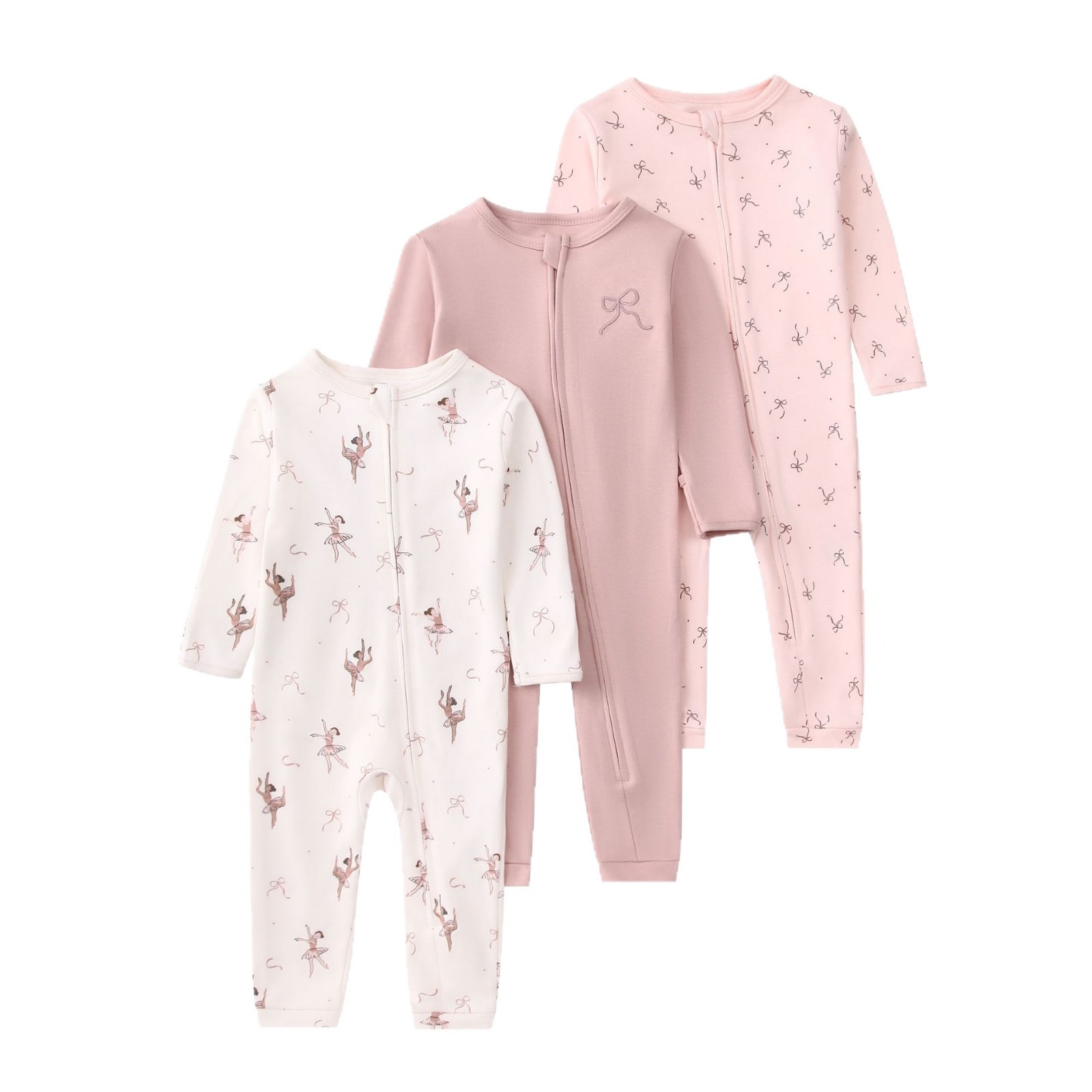 3pcs/lots Long Sleeve Romper Baby Bodysuits Toddler Bodysuits Newborn Cotton Romper Clothes Sets Baby Girl Boy Clothes Cartoon Ropa Jumpsuits Baby Clothes 6M-24M