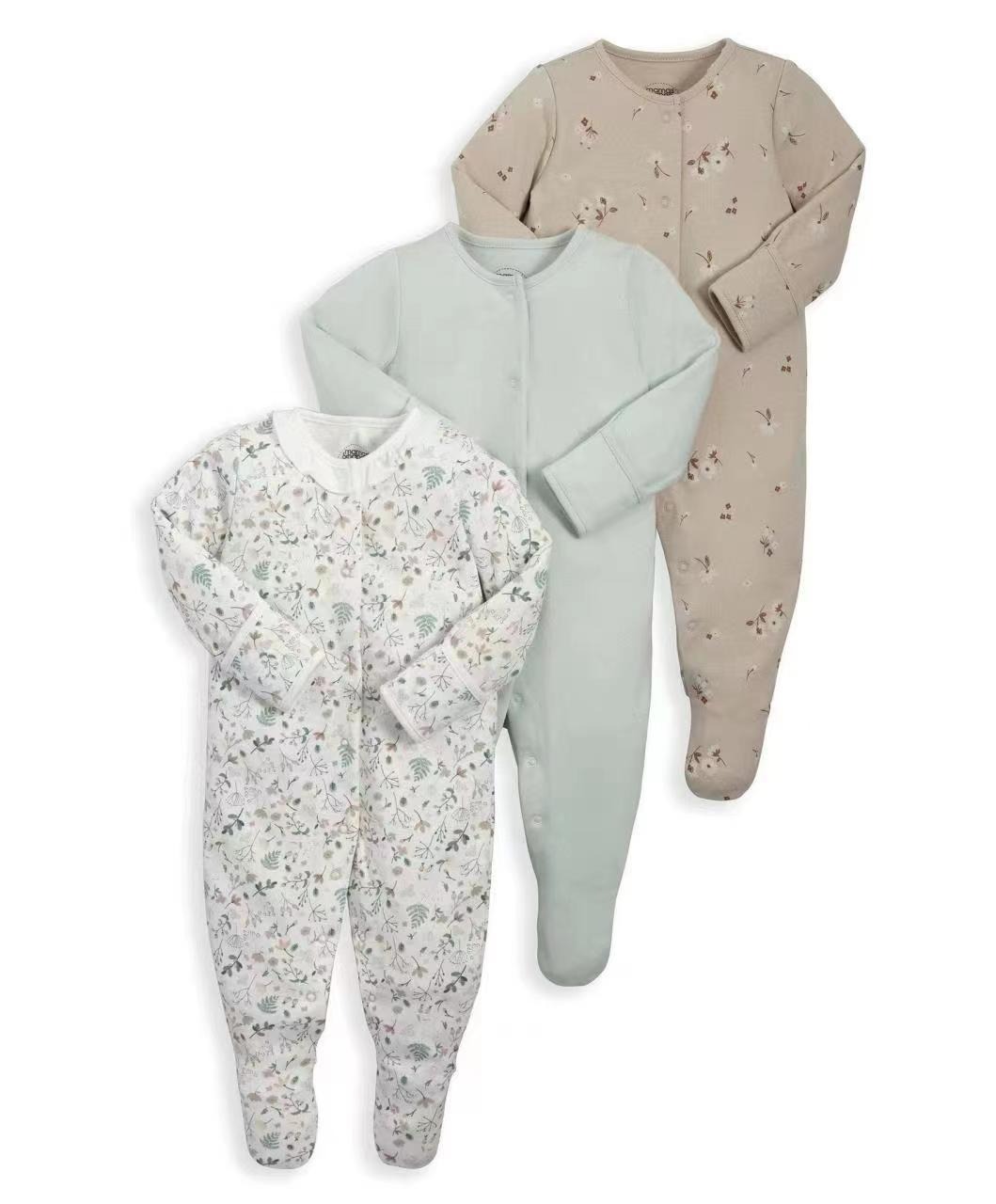 3pcs/lots Long Sleeve Romper Baby Bodysuits Newborn Cotton Romper Clothes Sets Baby Girl Boy Clothes Cartoon Ropa Jumpsuits Baby Clothes 3M-12M