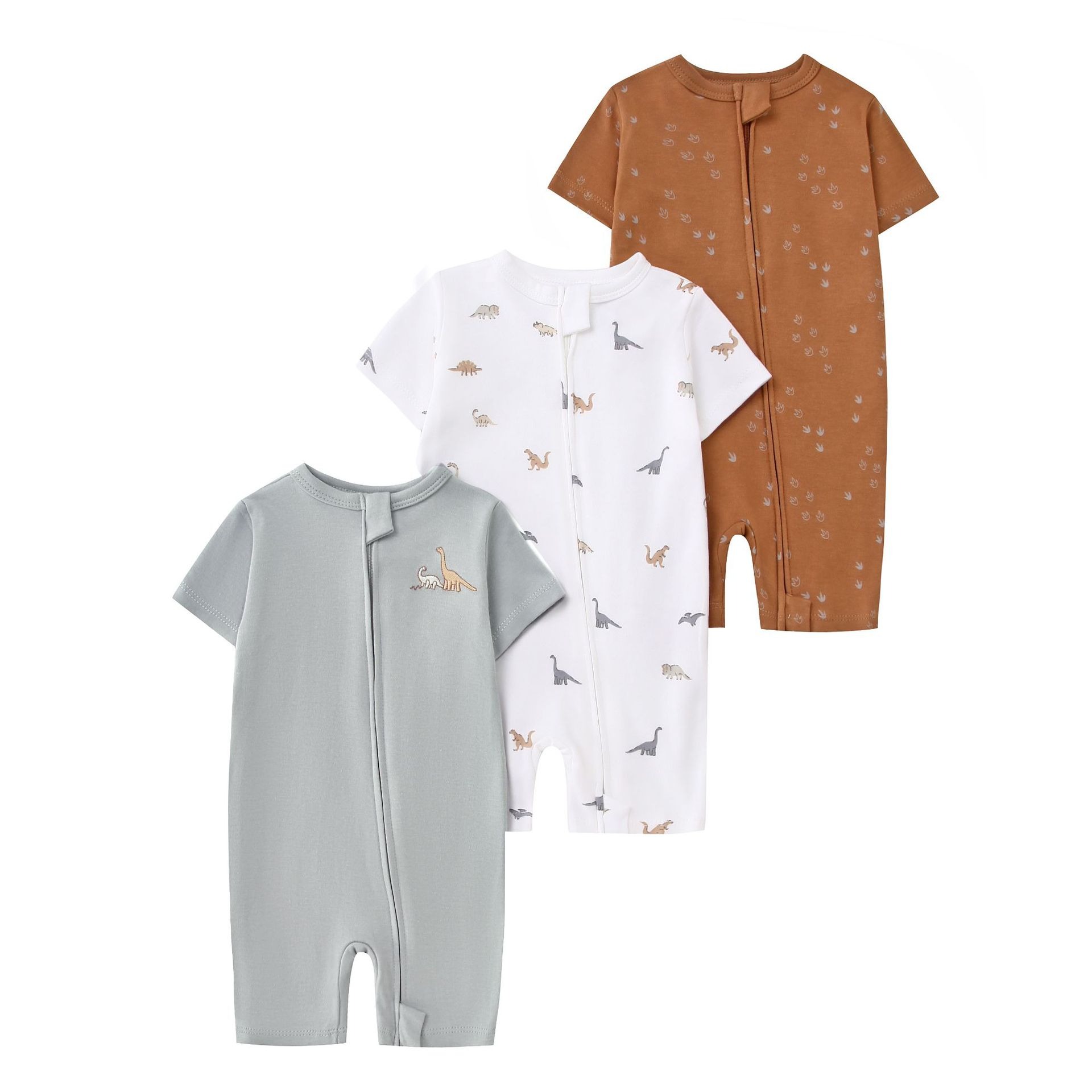 3pcs/lots Short Sleeve Romper Baby Bodysuits Newborn Cotton Romper Clothes Sets Baby Girl Boy Clothes Cartoon Ropa Jumpsuits Baby Clothes 6M-24M