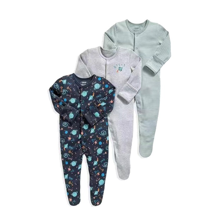 3pcs/lots Long Sleeve Romper Baby Bodysuits Newborn Cotton Romper Clothes Sets Baby Girl Boy Clothes Cartoon Ropa Jumpsuits Baby Clothes 3M-12M