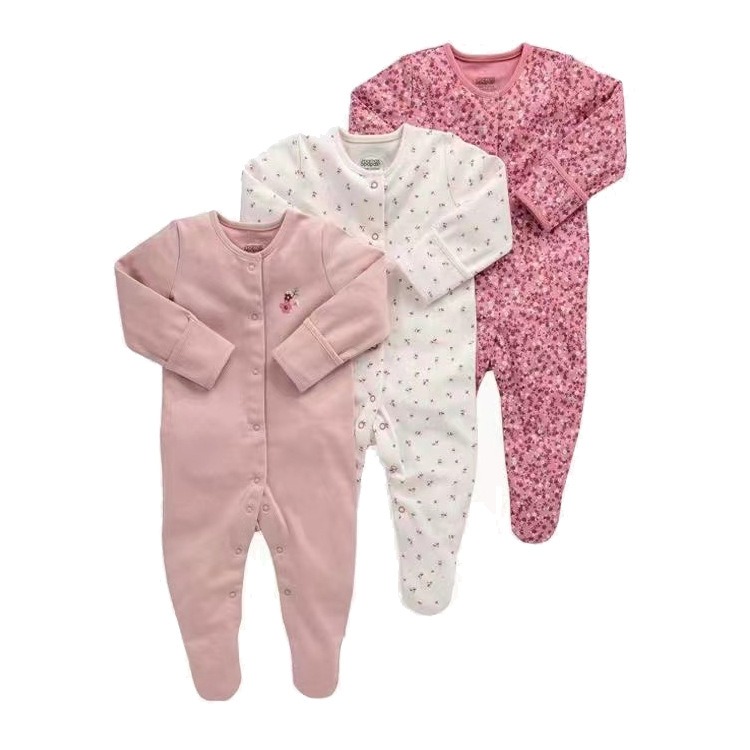3pcs/lots Long Sleeve Romper Baby Bodysuits Newborn Cotton Romper Clothes Sets Baby Girl Boy Clothes Cartoon Ropa Jumpsuits Baby Clothes 3M-12M