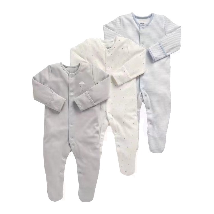 3pcs/lots Long Sleeve Romper Baby Bodysuits Newborn Cotton Romper Clothes Sets Baby Girl Boy Clothes Cartoon Ropa Jumpsuits Baby Clothes 3M-12M