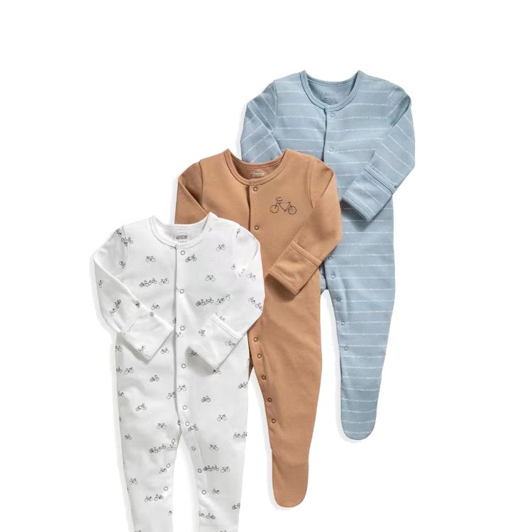 3pcs/lots Long Sleeve Romper Baby Bodysuits Newborn Cotton Romper Clothes Sets Baby Girl Boy Clothes Cartoon Ropa Jumpsuits Baby Clothes 3M-12M
