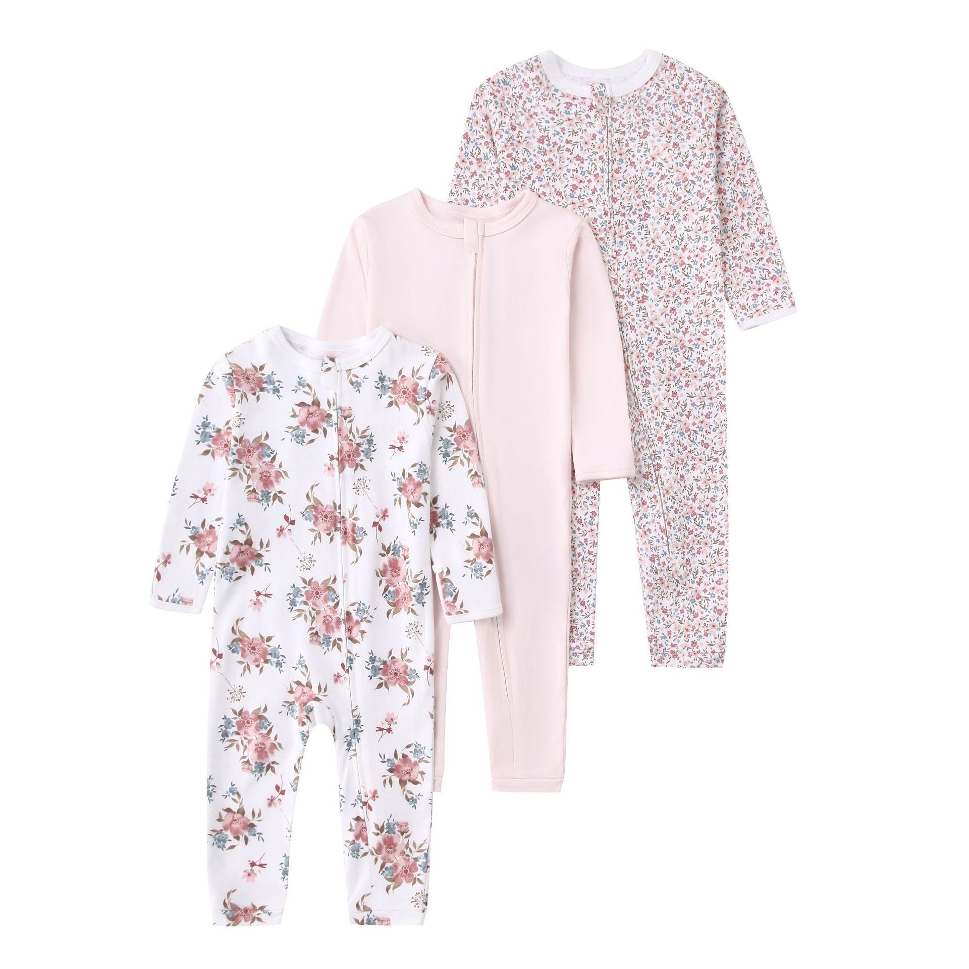 3pcs/lots Long Sleeve Romper Baby Bodysuits Toddler Bodysuits Newborn Cotton Romper Clothes Sets Baby Girl Boy Clothes Cartoon Ropa Jumpsuits Baby Clothes 6M-24M