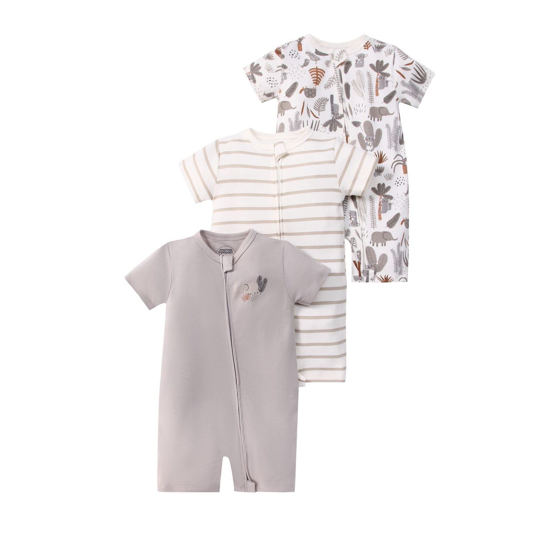 3pcs/lots Short Sleeve Romper Baby Bodysuits Newborn Cotton Romper Clothes Sets Baby Girl Boy Clothes Cartoon Ropa Jumpsuits Baby Clothes 6M-24M