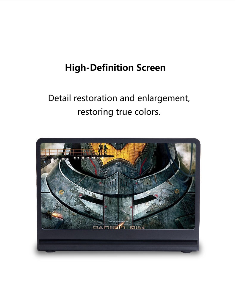 12 inch screen expanders mobile phone screen magnifier with Bluetooth 5.0 speaker HD Video Amplifier Enlarge Screen