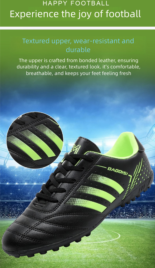 Soccer Shoe Football New Lace-Up Football Shoes for Teenagers Student Training Sneakers Adult Men's Shoes Athletic Soccer Training Shoes