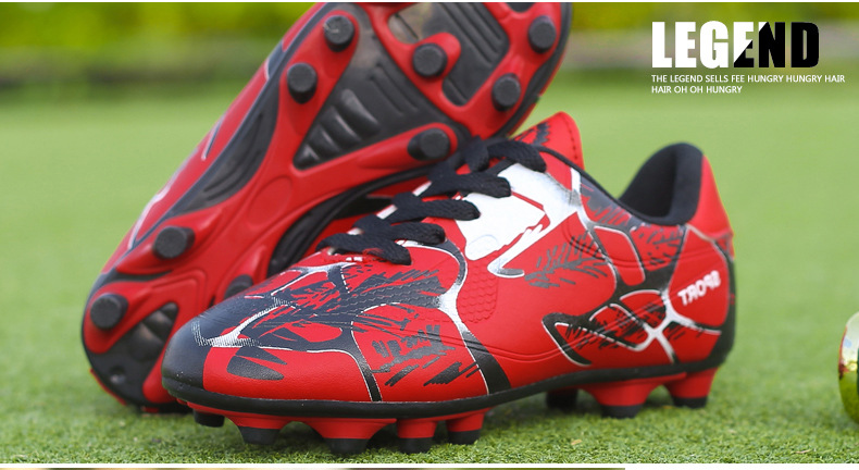 Football Shoes Adult Large Size Children's Lightweight Low-Top AG Spikes Men's Women's Artificial Grass Field Soccer Shoes