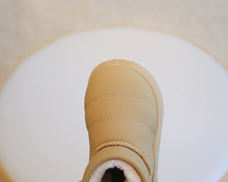 Kids Shoes Boys' Shoes Boots Children's Snow Boots Winter New Style Boys' Short Boots Girls' Cotton Boots Lining Thickening Warm Baby Cotton Shoes