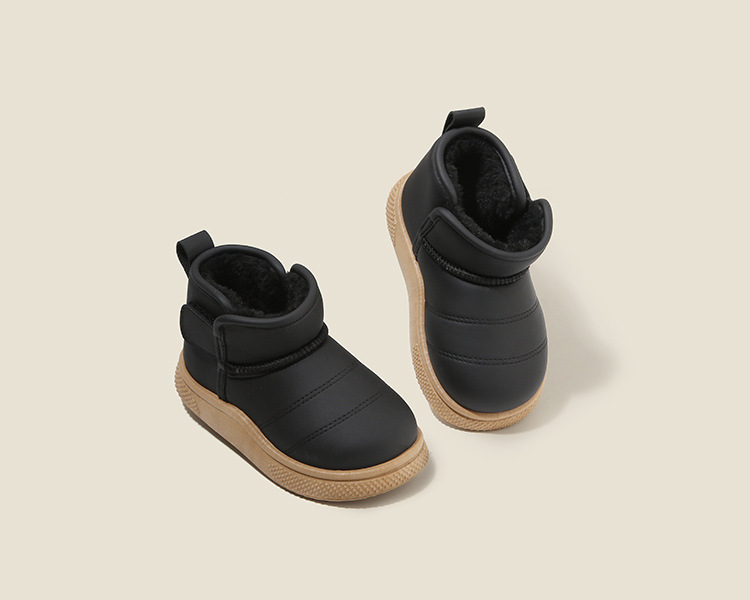 Kids Shoes Boys' Shoes Boots Children's Snow Boots Winter New Style Boys' Short Boots Girls' Cotton Boots Lining Thickening Warm Baby Cotton Shoes