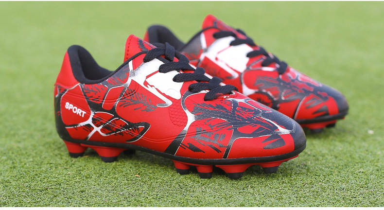 Football Shoes Adult Large Size Children's Lightweight Low-Top AG Spikes Men's Women's Artificial Grass Field Soccer Shoes