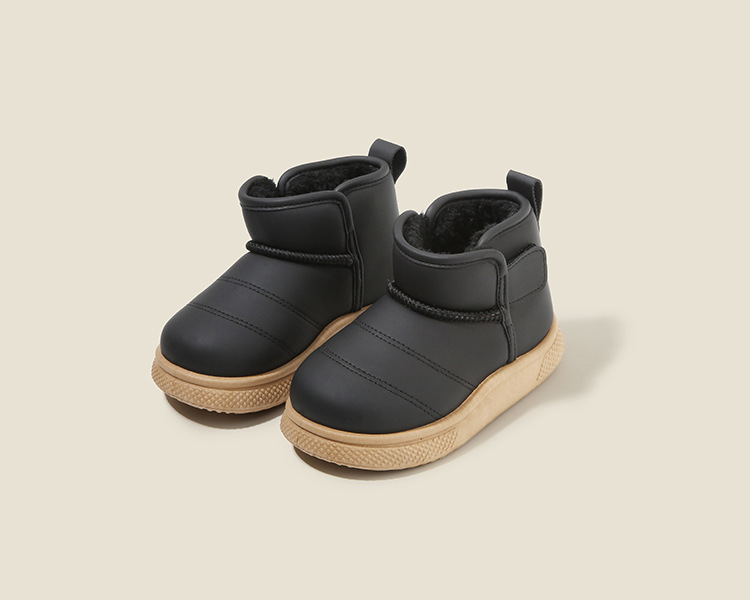 Kids Shoes Boys' Shoes Boots Children's Snow Boots Winter New Style Boys' Short Boots Girls' Cotton Boots Lining Thickening Warm Baby Cotton Shoes