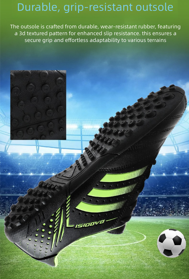 Soccer Shoe Football New Lace-Up Football Shoes for Teenagers Student Training Sneakers Adult Men's Shoes Athletic Soccer Training Shoes