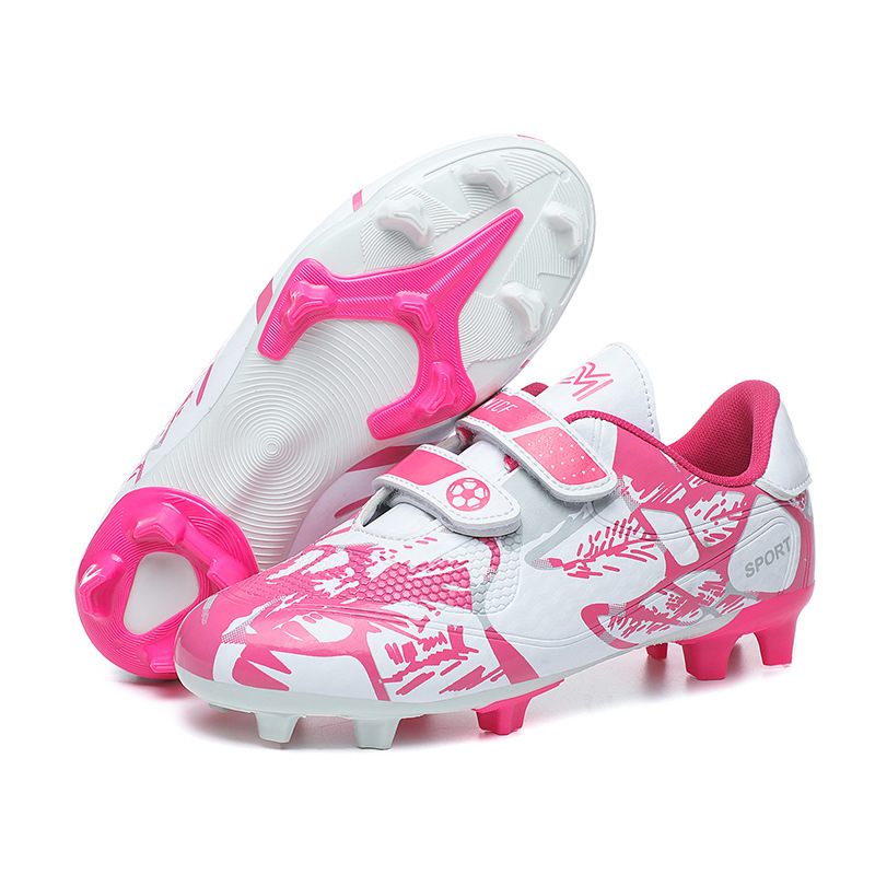 Soccer Shoe Football Low-Top Pink New Style Football Shoes Suitable for Competition Training Primary Secondary School StudentsBoys' Girls' Football Shoes Kids Shoes Boys' Shoes Athletic Outdoor