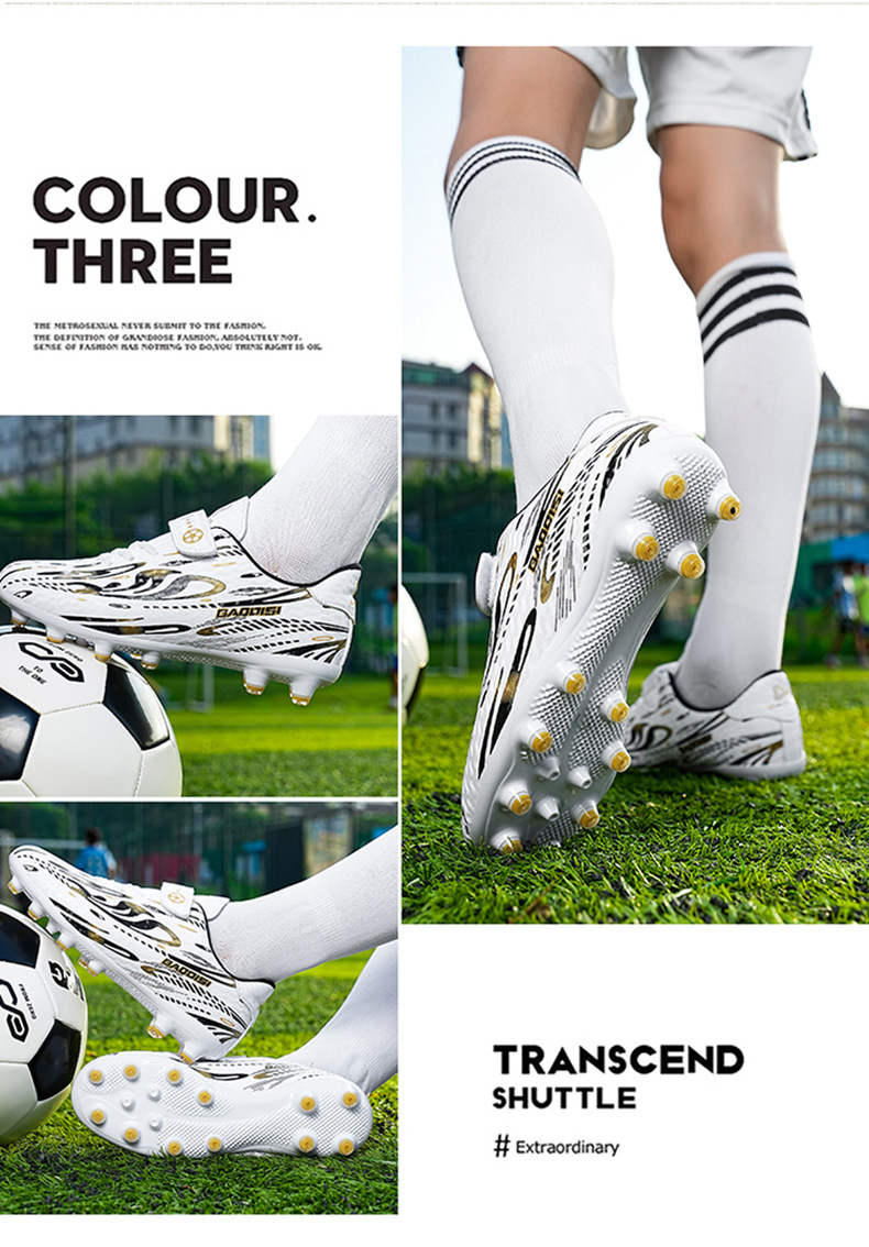 Velcro Football Shoes for Boys Girls Children Primary School Students Soccer Competition Training Sports Shoes Kids Shoes Boys' Shoes Athletic Outdoor Shoes