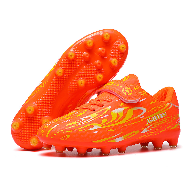 Velcro Football Shoes for Boys Girls Children Primary School Students Soccer Competition Training Sports Shoes Kids Shoes Boys' Shoes Athletic Outdoor Shoes
