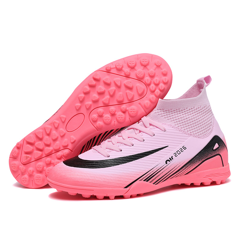 Soccer Shoe High-Top Football Shoes Training Shoes for Primary Secondary School Students Youth Sports