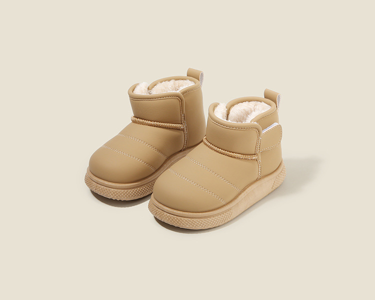 Kids Shoes Boys' Shoes Boots Children's Snow Boots Winter New Style Boys' Short Boots Girls' Cotton Boots Lining Thickening Warm Baby Cotton Shoes