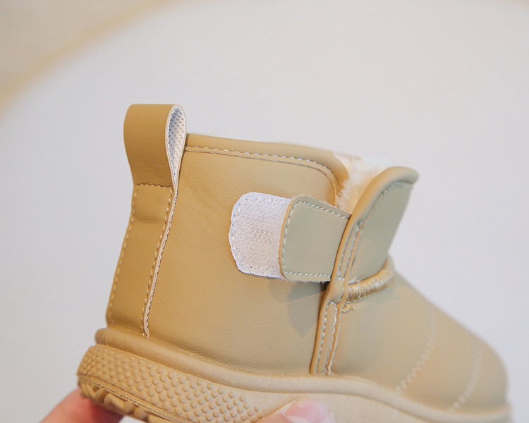 Kids Shoes Boys' Shoes Boots Children's Snow Boots Winter New Style Boys' Short Boots Girls' Cotton Boots Lining Thickening Warm Baby Cotton Shoes