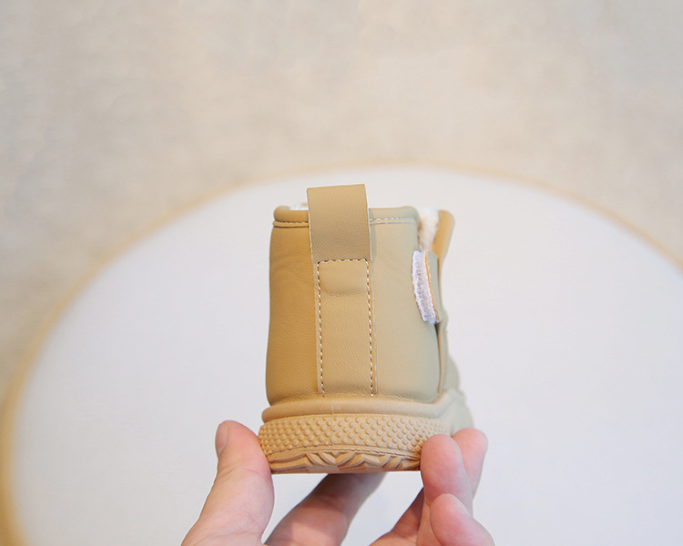 Kids Shoes Boys' Shoes Boots Children's Snow Boots Winter New Style Boys' Short Boots Girls' Cotton Boots Lining Thickening Warm Baby Cotton Shoes