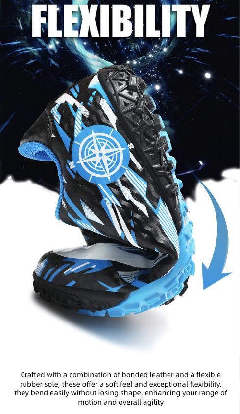 Soccer Shoe Football Shoes for Children Teenagers Velcro Boys Girls Flat-Soled Primary Secondary School Students Competition Sports Shoes