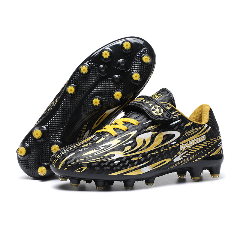 Velcro Football Shoes for Boys Girls Children Primary School Students Soccer Competition Training Sports Shoes Kids Shoes Boys' Shoes Athletic Outdoor Shoes