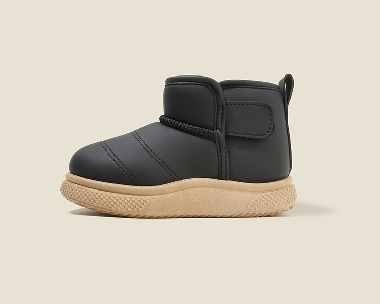 Kids Shoes Boys' Shoes Boots Children's Snow Boots Winter New Style Boys' Short Boots Girls' Cotton Boots Lining Thickening Warm Baby Cotton Shoes