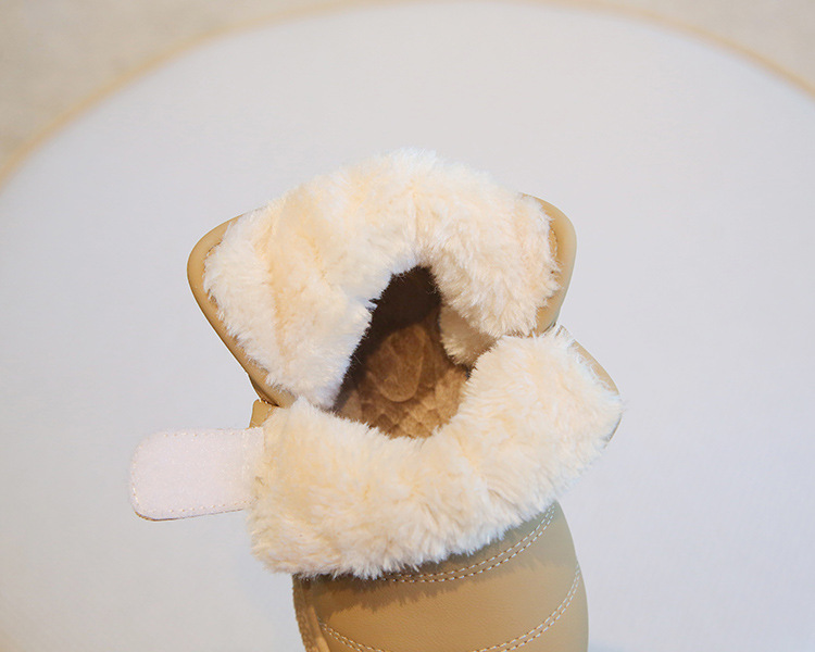 Kids Shoes Boys' Shoes Boots Children's Snow Boots Winter New Style Boys' Short Boots Girls' Cotton Boots Lining Thickening Warm Baby Cotton Shoes