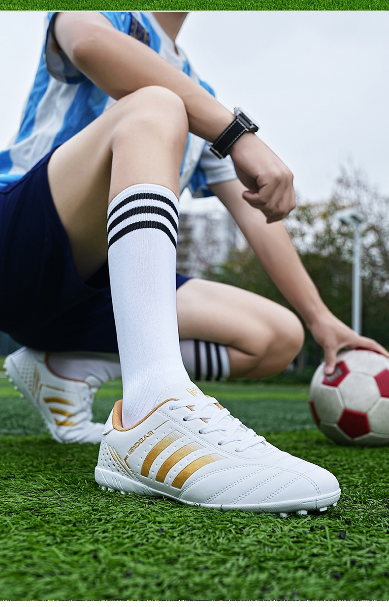 Soccer Shoe Football New Lace-Up Football Shoes for Teenagers Student Training Sneakers Adult Men's Shoes Athletic Soccer Training Shoes