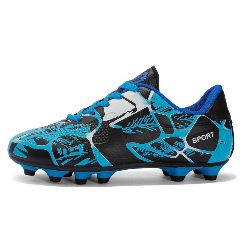 Football Shoes Adult Large Size Children's Lightweight Low-Top AG Spikes Men's Women's Artificial Grass Field Soccer Shoes