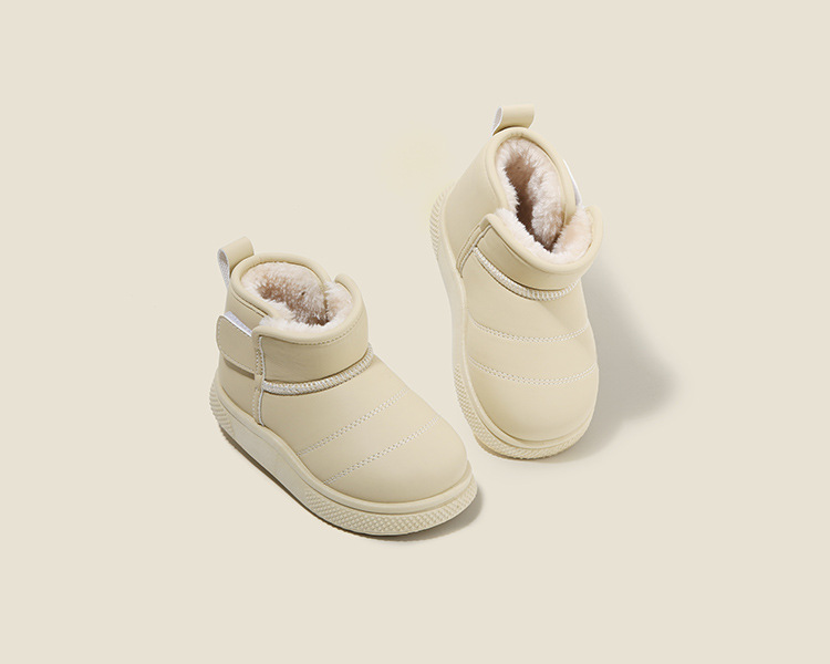 Kids Shoes Boys' Shoes Boots Children's Snow Boots Winter New Style Boys' Short Boots Girls' Cotton Boots Lining Thickening Warm Baby Cotton Shoes