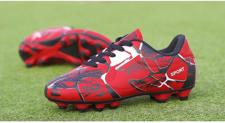 Football Shoes Adult Large Size Children's Lightweight Low-Top AG Spikes Men's Women's Artificial Grass Field Soccer Shoes
