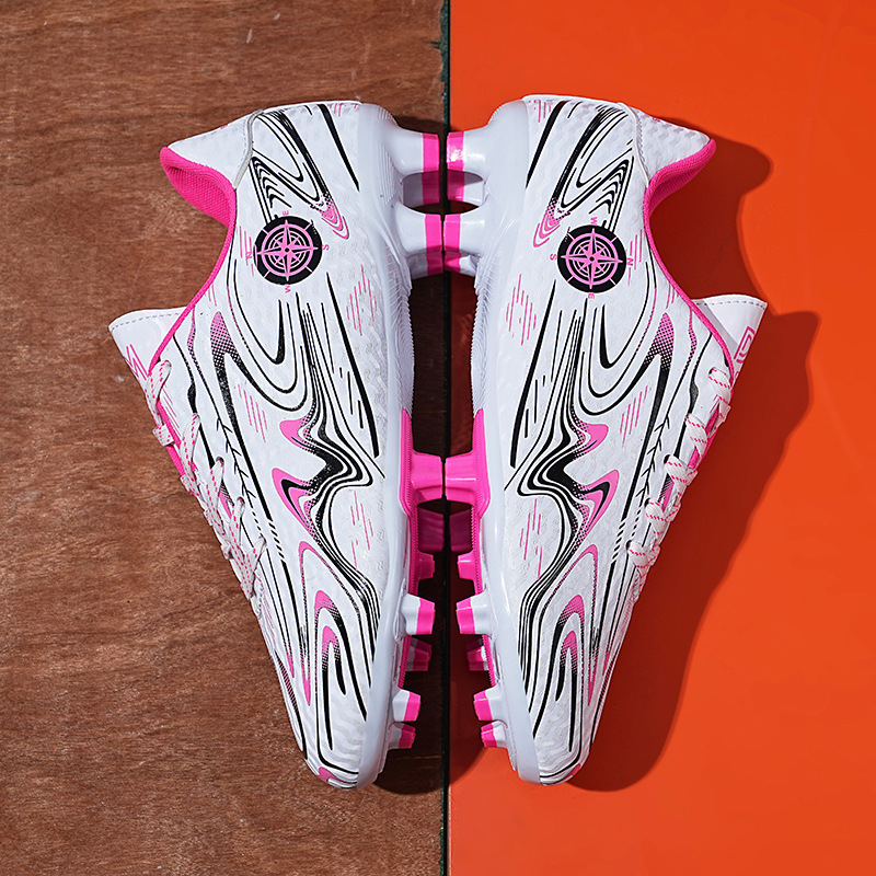 Soccer Shoe Football Large-Size Children's AG Football Shoes for Men Outdoor Training Shoes for Primary Secondary School Students Competition Shoes Kids Shoes Boys' Shoes Athletic