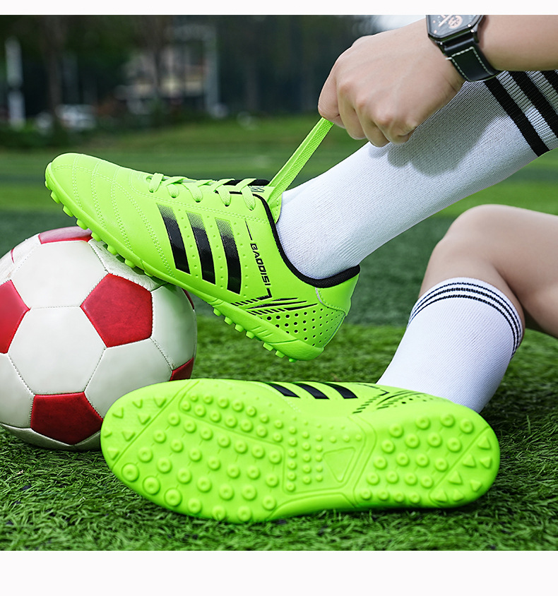 Soccer Shoe Football New Lace-Up Football Shoes for Teenagers Student Training Sneakers Adult Men's Shoes Athletic Soccer Training Shoes