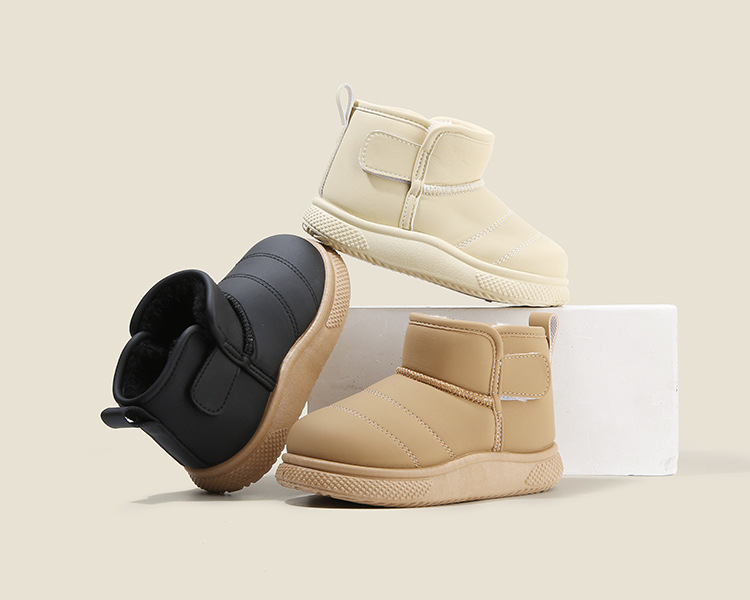 Kids Shoes Boys' Shoes Boots Children's Snow Boots Winter New Style Boys' Short Boots Girls' Cotton Boots Lining Thickening Warm Baby Cotton Shoes