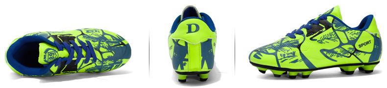 Football Shoes Adult Large Size Children's Lightweight Low-Top AG Spikes Men's Women's Artificial Grass Field Soccer Shoes