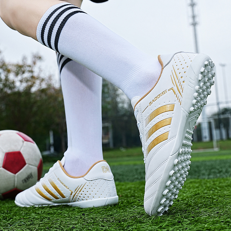 Soccer Shoe Football New Lace-Up Football Shoes for Teenagers Student Training Sneakers Adult Men's Shoes Athletic Soccer Training Shoes