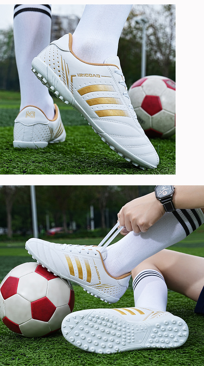 Soccer Shoe Football New Lace-Up Football Shoes for Teenagers Student Training Sneakers Adult Men's Shoes Athletic Soccer Training Shoes