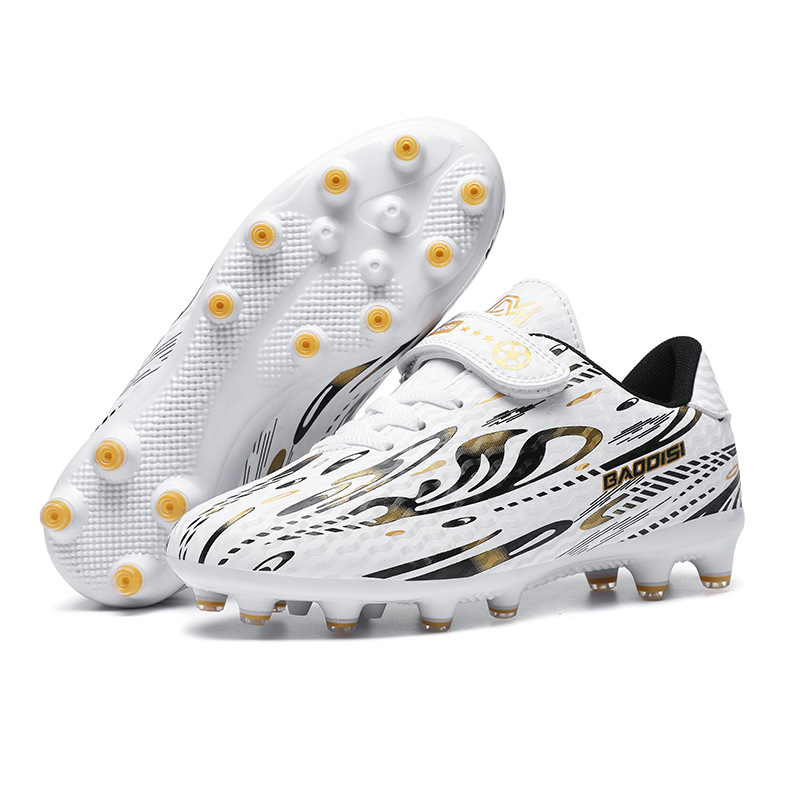 Velcro Football Shoes for Boys Girls Children Primary School Students Soccer Competition Training Sports Shoes Kids Shoes Boys' Shoes Athletic Outdoor Shoes