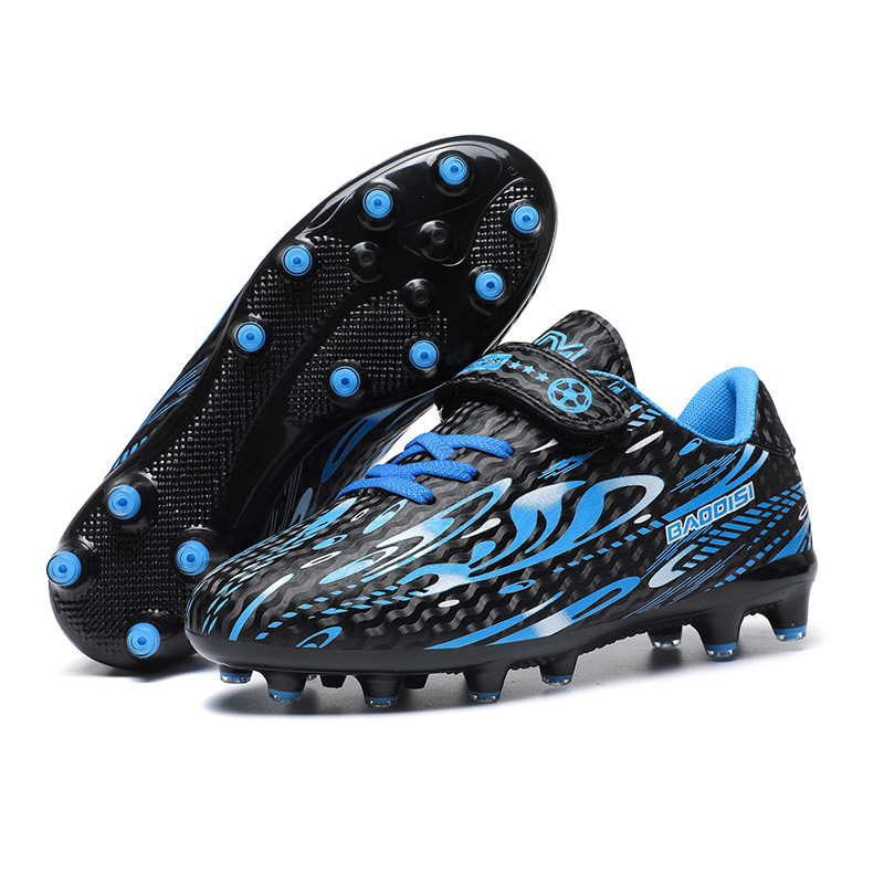 Velcro Football Shoes for Boys Girls Children Primary School Students Soccer Competition Training Sports Shoes Kids Shoes Boys' Shoes Athletic Outdoor Shoes