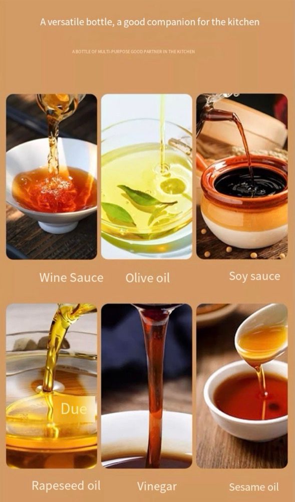VEDO 2-in-1 Spray & Pour Oil Bottle, 470ml Glass Oil Dispenser for Cooking, Air Fryer, BBQ, Salad, Precise Oil Control Kitchen Tool