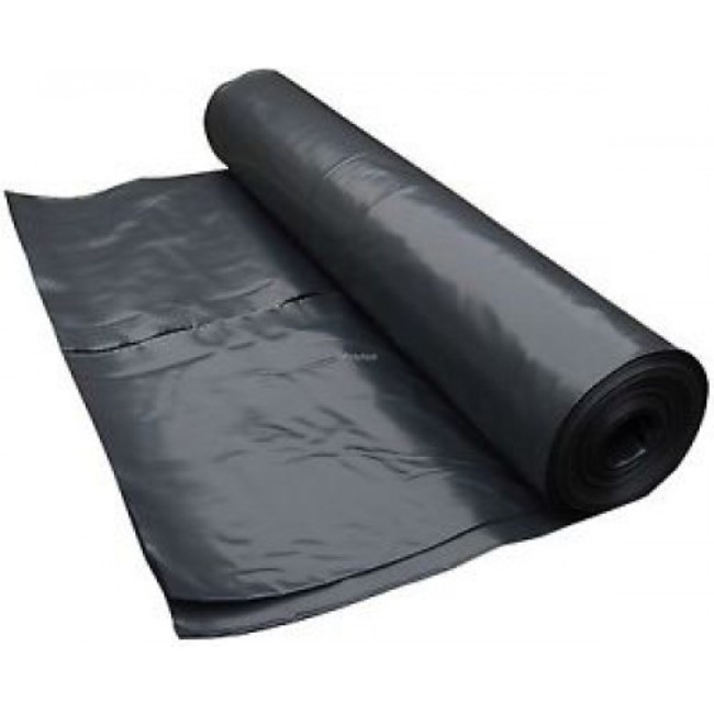 General Purpose  Heavy Duty Polythene Paper, 1000 Gauge (250 Micron) – Waterproof Black/Clear Plastic Cover Sheet – Damp Proof Membrane 1.2M Wide