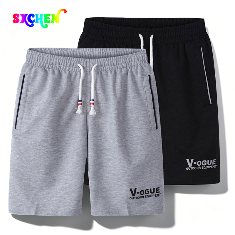 SXCHEN New Men's Shorts Casual Sports Five-point Pants Loose Breathable Man Quick-drying Large Pants Beach Pants Knee Length Shorts Fashion Cotton trousers Tide Boy Clothes Students Birthday Trousers