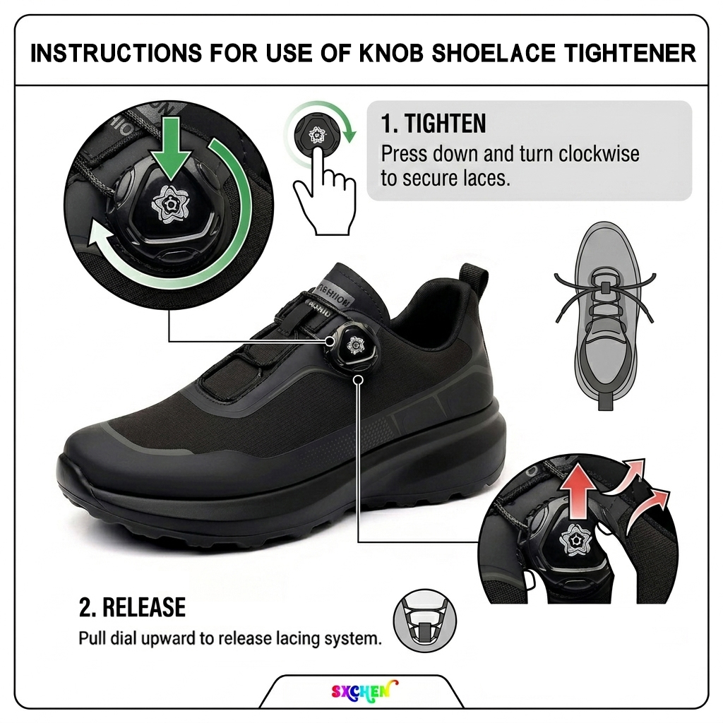 SXCHEN Men's Fashion Dial Shoes – Black With Contrast Grey Accent Panels, Cushioned Insole, Non-Slip Traction Sole, Ideal For Urban Outings, Shopping & All-Day Comfort, All Sizes Available