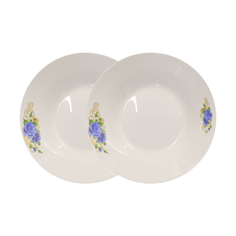 【Promotion】Nice One 12PCS 8 INCH Classique  Porcelain Dinner Dish Plates（BYD-PLATE-46 PLATE 8INCH 72PCS，BYD-PLATE-49 PLATE 8INCH 72PCS）
