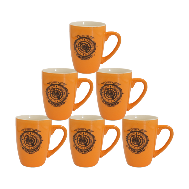 Niceone Set of 6pcs  250ML High Quality Porcelain Tea Milk Coffee Ceramic Cups (BYD-CUP-4390 MILK CUP)
