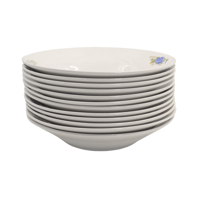 【Promotion】Nice One 12PCS 8 INCH Classique  Porcelain Dinner Dish Plates（BYD-PLATE-46 PLATE 8INCH 72PCS，BYD-PLATE-49 PLATE 8INCH 72PCS）